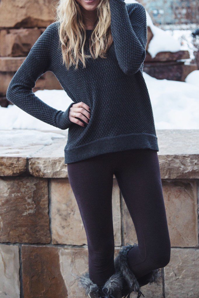 black sweater