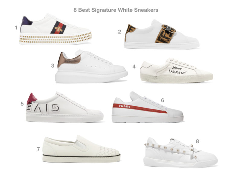 8 Best Signature White Sneakers - Shopping and Info