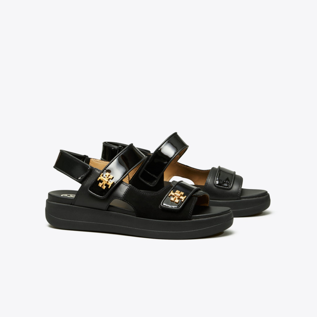 matte black tory burch sandals