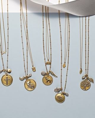 Gold Talisman Pendant Necklace Chain