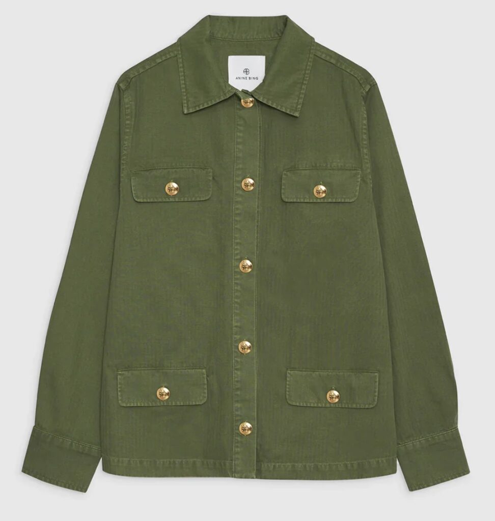 Anine Bing Jacket Shopping and Info Anine Bing Army Green Corey Jacket for Spring