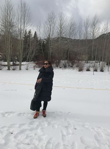 Bacon Puffer Jacket for Park City ski trip