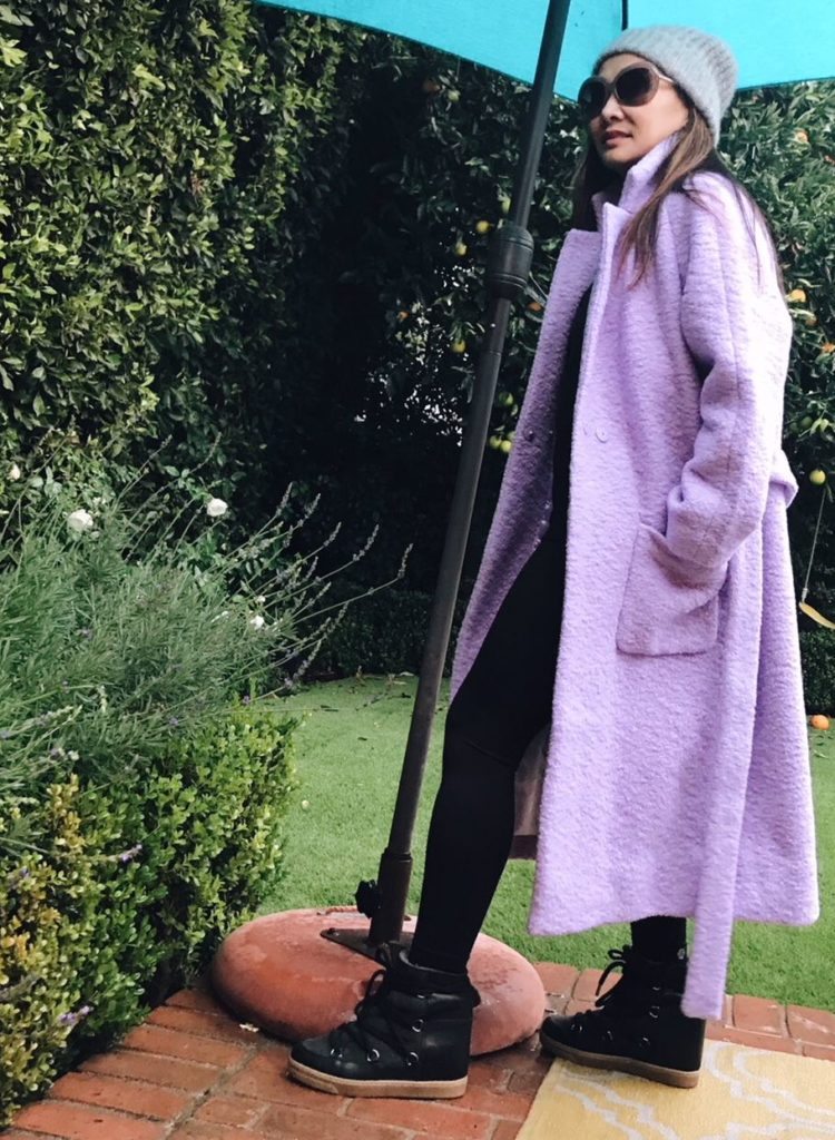 Ganni Lilac Coat