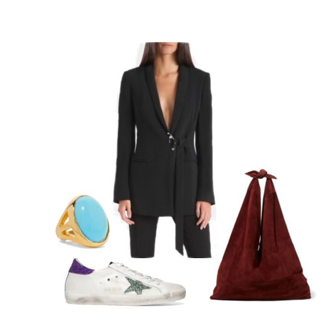 The Row suede bag sale