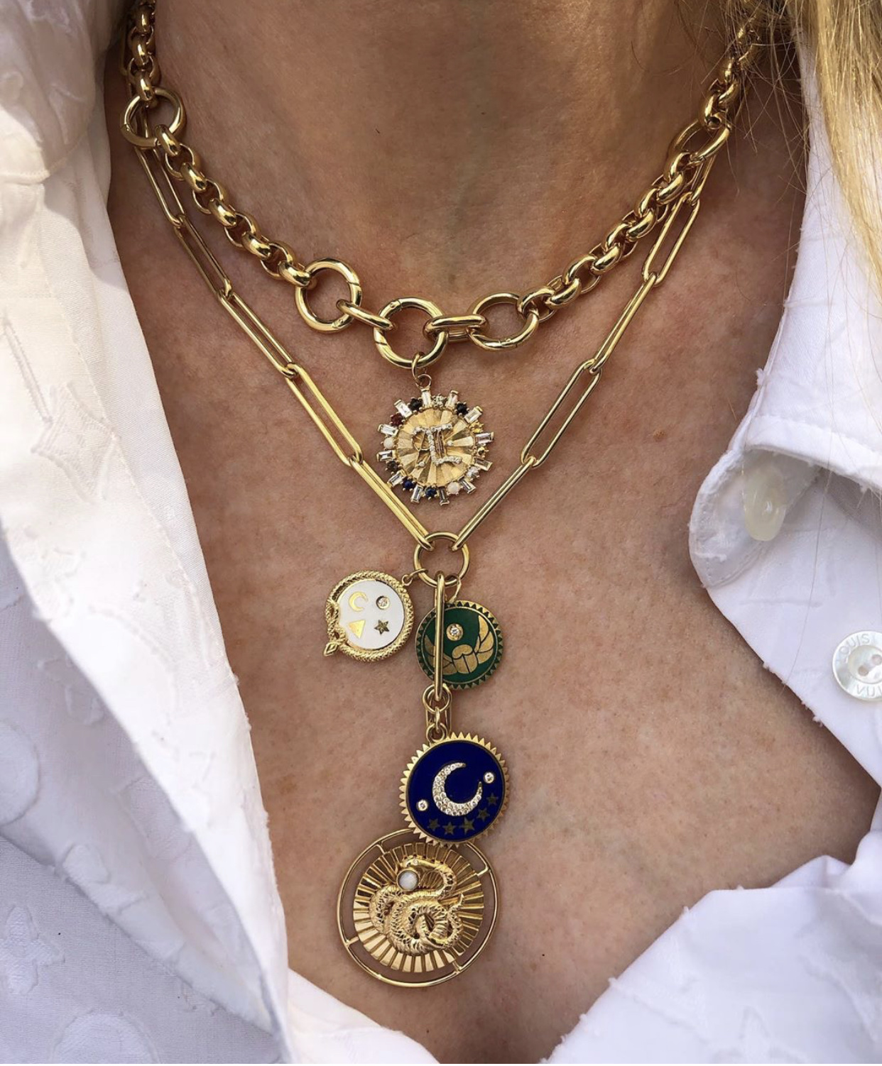Foundrae charm necklace