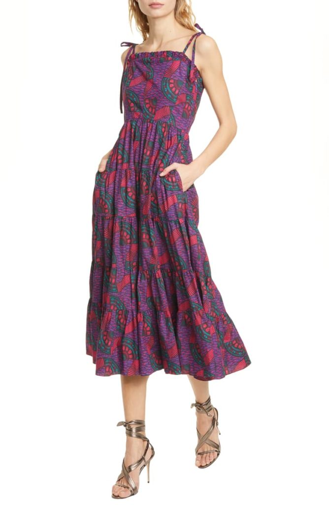 Ulla-Johnson-Ellyn-Tiered-Midi-Dress- - Shopping and Info 5 Chic Work-from-Home Dresses