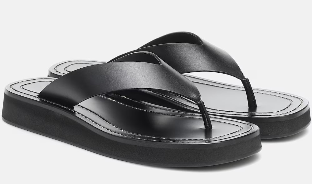 The Row Ginza leather sandals - Shopping and Info Quiet Luxury Sandals