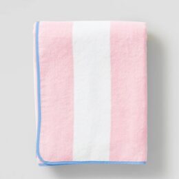 Summer to fall in Nantucket packing: Weezie Pink Stripe beach towel