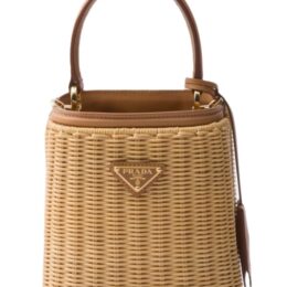 Prada wicker handbag
