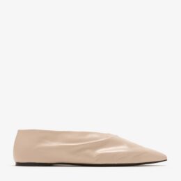 Khaite Miriam beige calfskin ballet flats