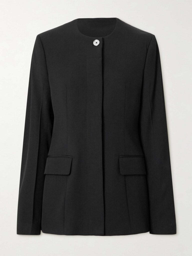 Toteme Garderob black collarless blazer
