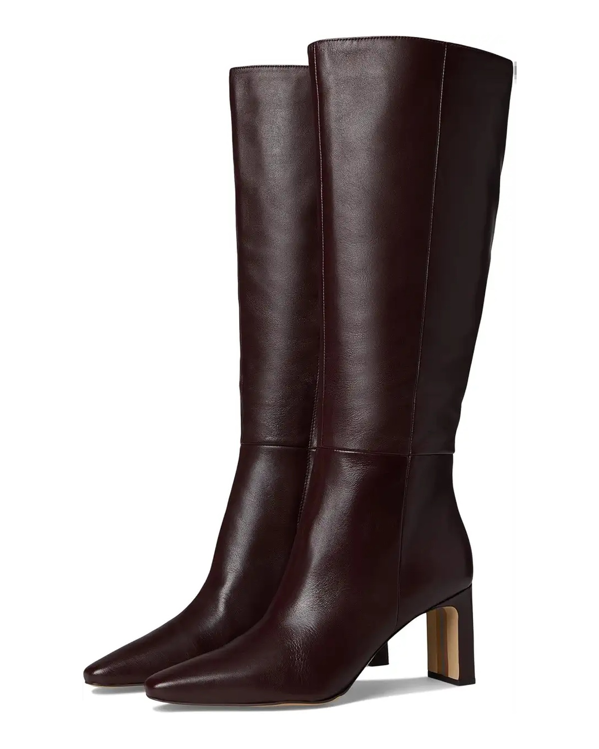 Sam Edelman Sylvia Wide Calf Knee High Boot in Spiced Pecan Leather