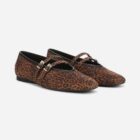 Leopard Mary Jane flats - Naturalizer Crista in Brown Leopard Print - best ballet flats and Mary Janes