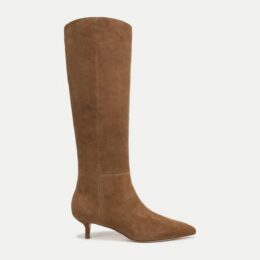 Boots guide: Veronica Beard Lisa tan suede knee-high boots