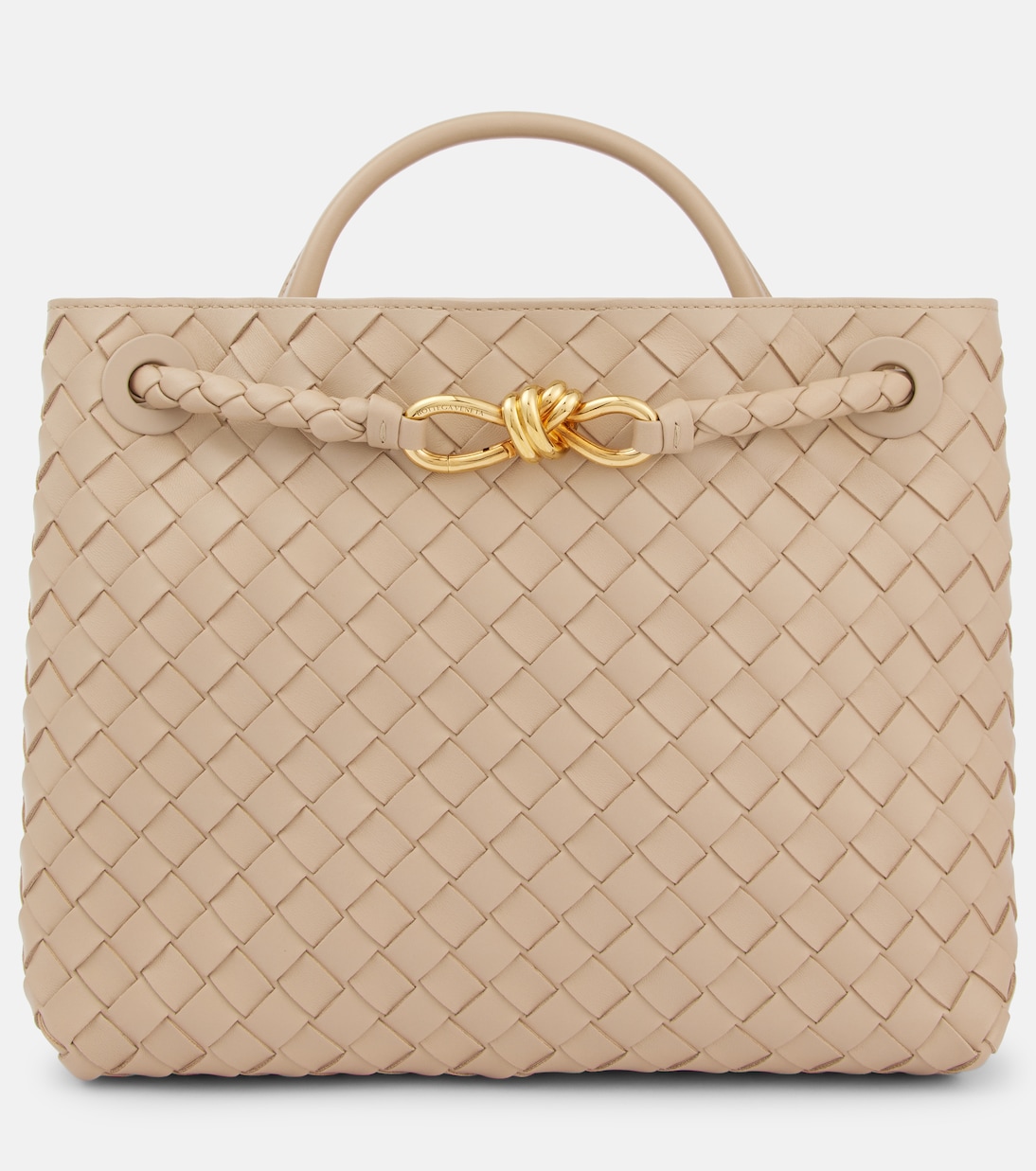 Bottega Veneta Andiamo Medium Leather Tote in Ecru - bags inspired by The Row's Margaux