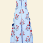 Banjanan light-blue Rhonda floral dress - Elizabeth Dutton outfits