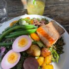Malibu Farm lunch with salmon, green beans, potatoes and egg - original Shopping and Info photo