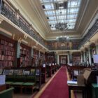 What to wear in London for a museum day: library interior