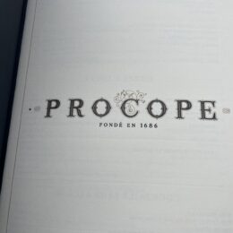 Le Procope menu from our Paris meal - Paris fall guide