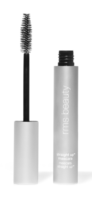 RMS Beauty Straight Up Volumizing Peptide Mascara tube and wand - The Makeup Edit