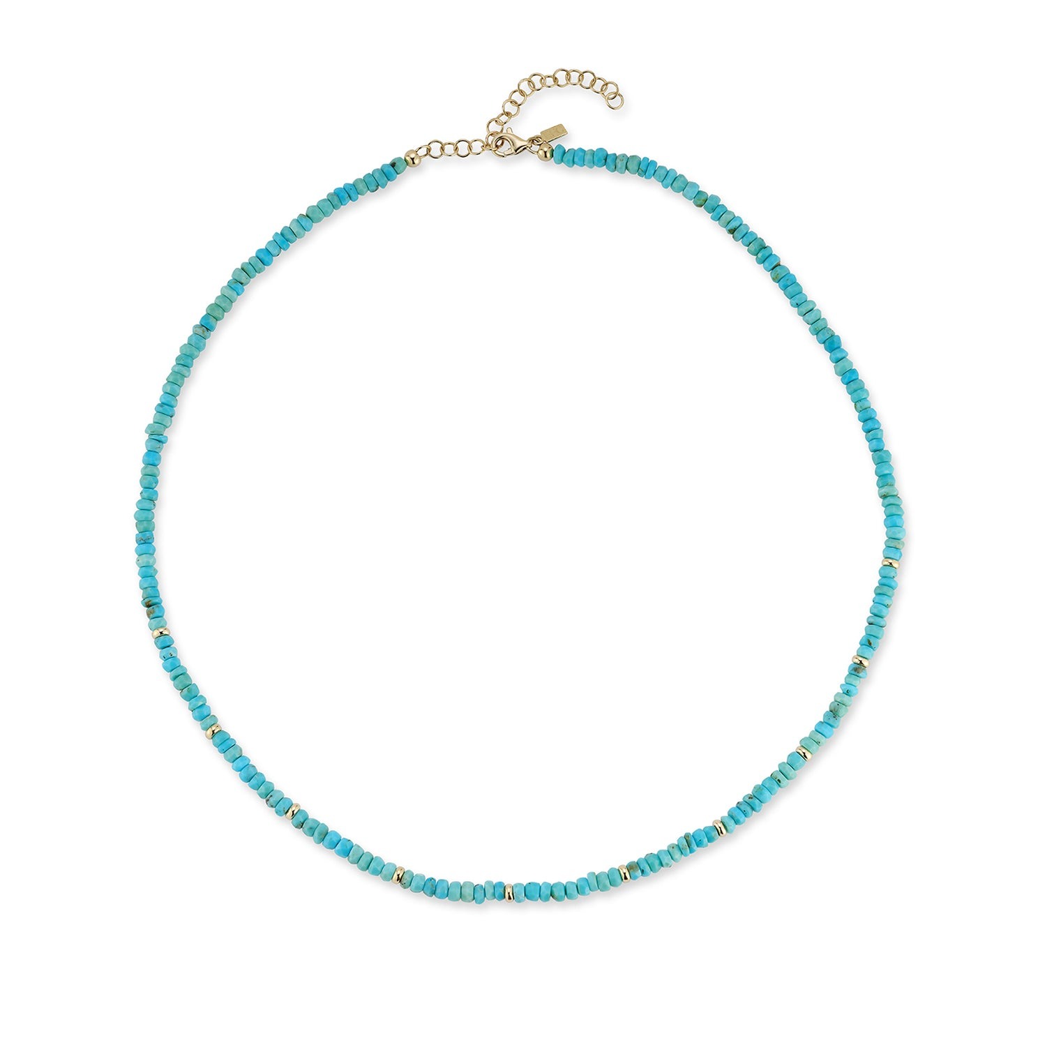 EF Collection Birthstone Bead Necklace in Turquoise - Cabo resort outfits