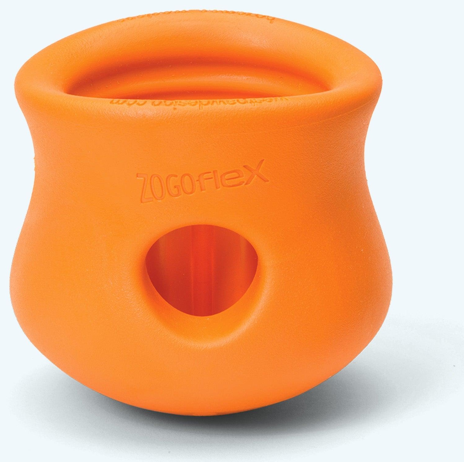 West Paw Small Tangerine Toppl Treat Toy - Gifts for Dog Lovers West Paw Small Tangerine Toppl Treat Toy - Gifts for Dog Lovers