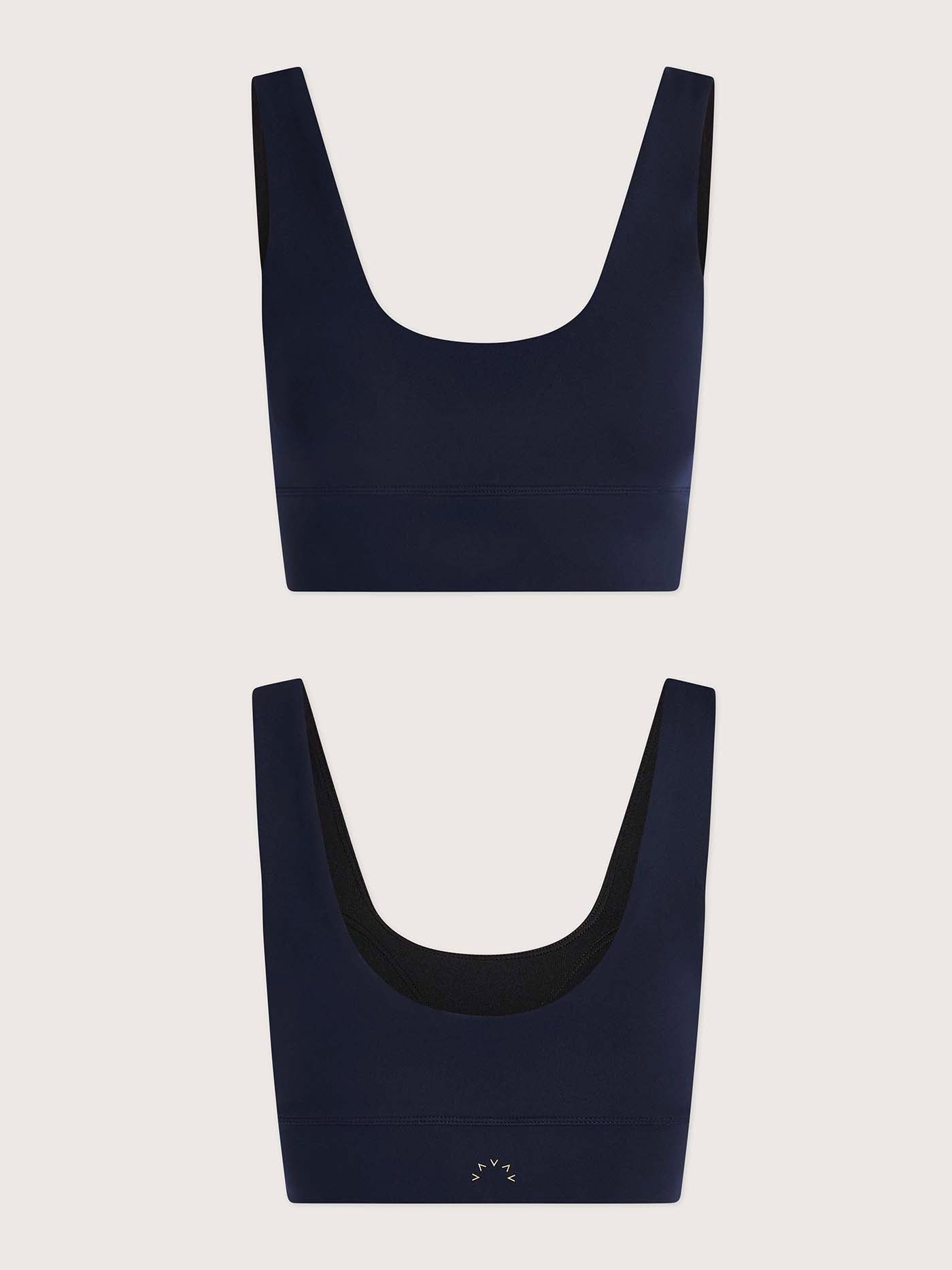 Navy scoop-neck sports bra - Everyday Style Picks