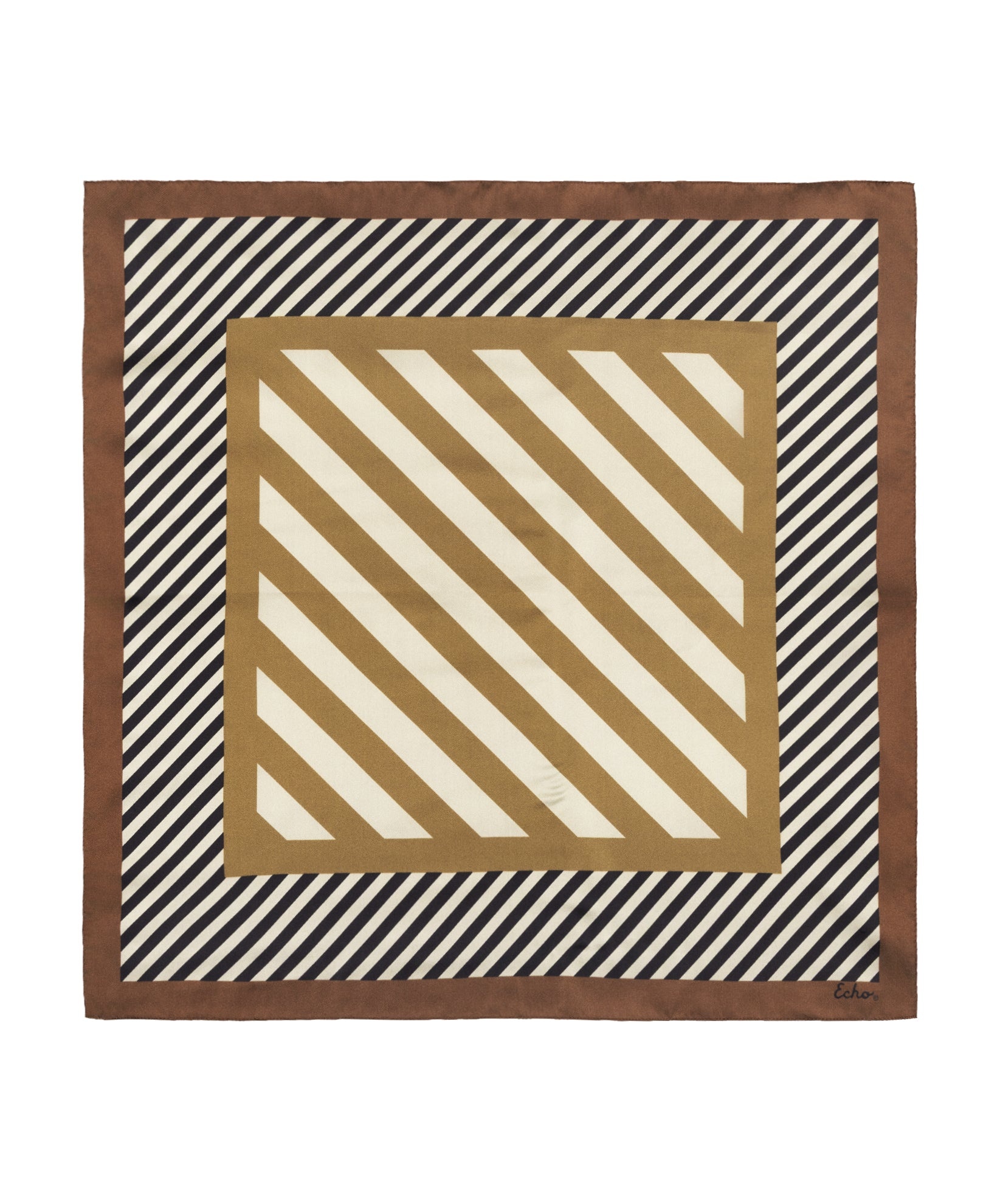 Echo Stripes Silk Bandana - Kaitlyn Meade outfits
