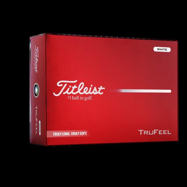 White Titleist TruFeel 2026 golf balls
