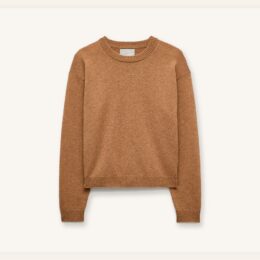 J.Crew camel relaxed cashmere crewneck