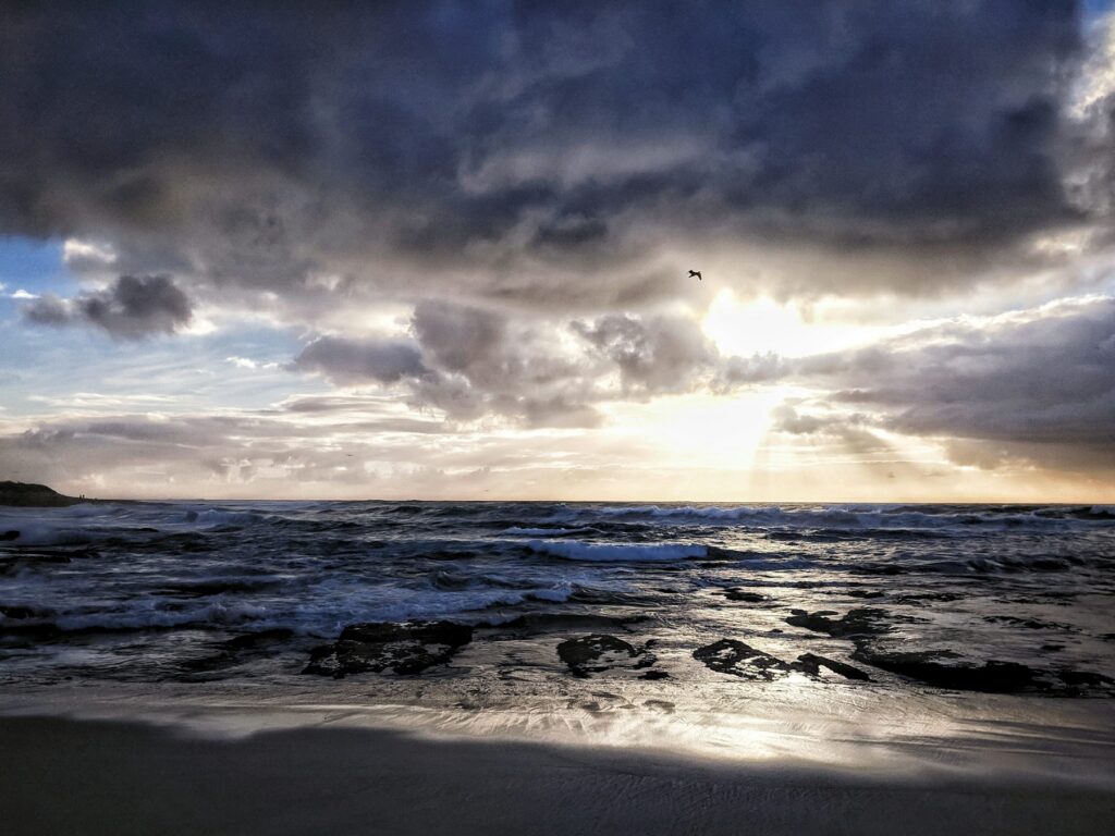 La Jolla coastline at sunset
