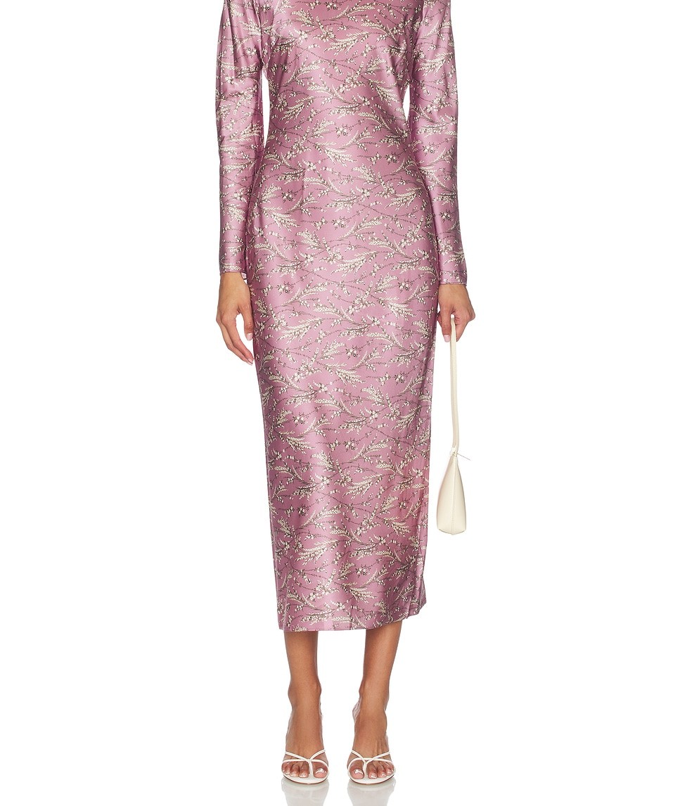 Veronica Beard Midi Gemma Dress in Orchid Haze Multi