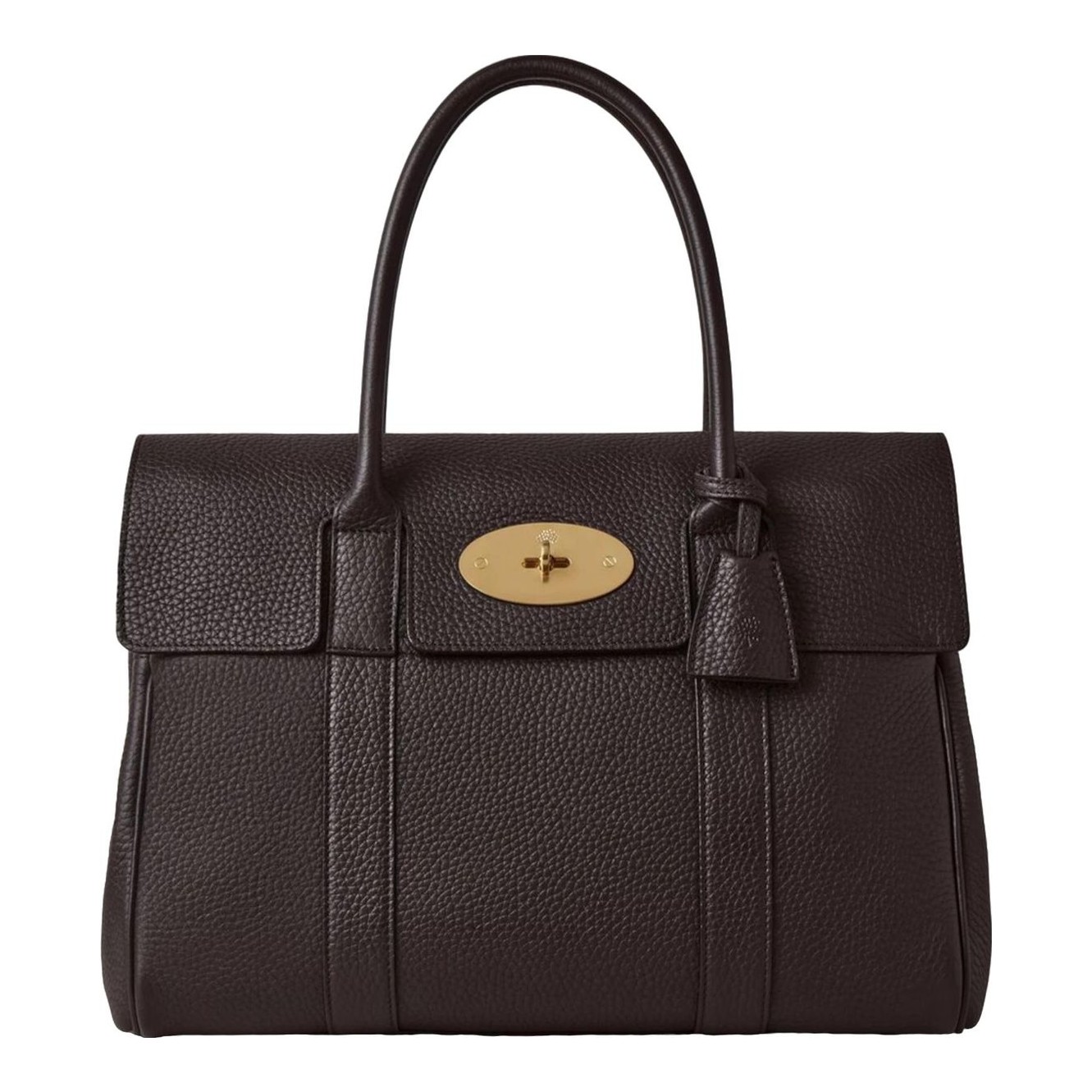 Rich-looking minimalist handbags: Mulberry Bayswater Heavy Grain Bag in Brown Rich-looking minimalist handbags: Mulberry Bayswater Heavy Grain Bag in Brown