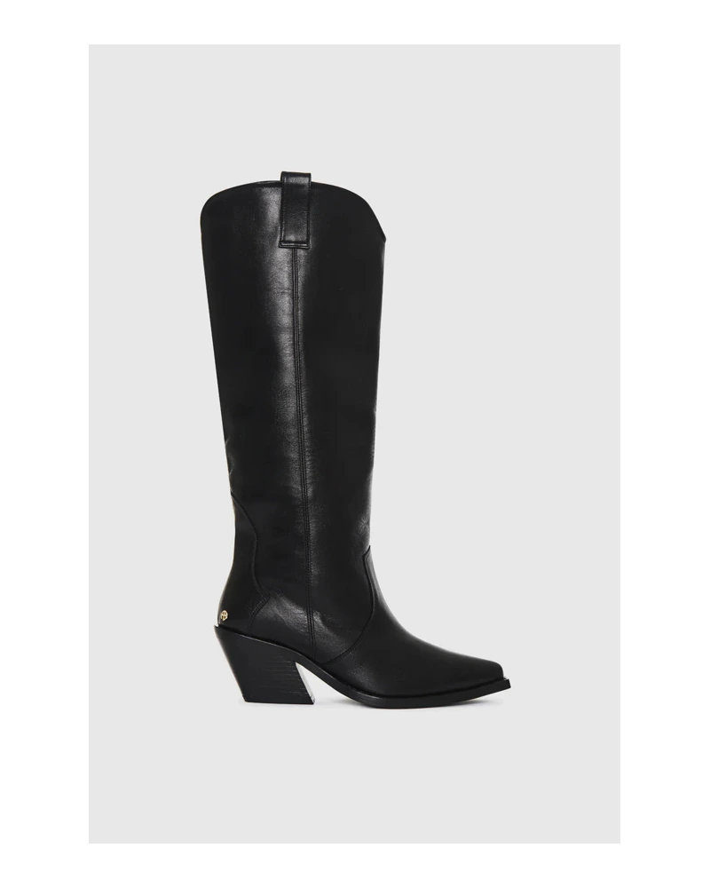 Western boots for women: ANINE BING Tall Tania in Black Western boots for women: ANINE BING Tall Tania in Black