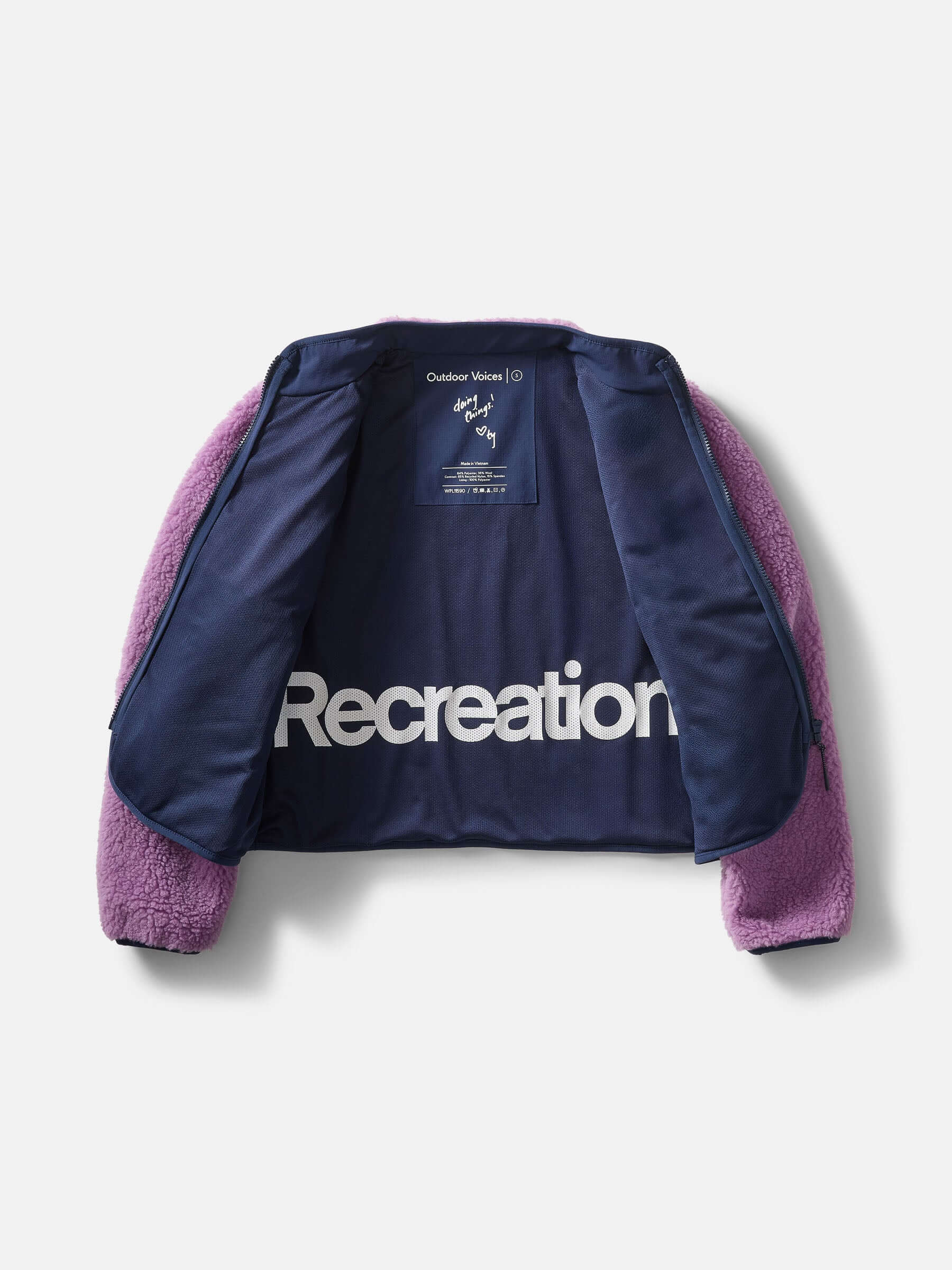 Workout outfits: Candy Fleece Jacket in Orchid Multi Workout outfits: Candy Fleece Jacket in Orchid Multi