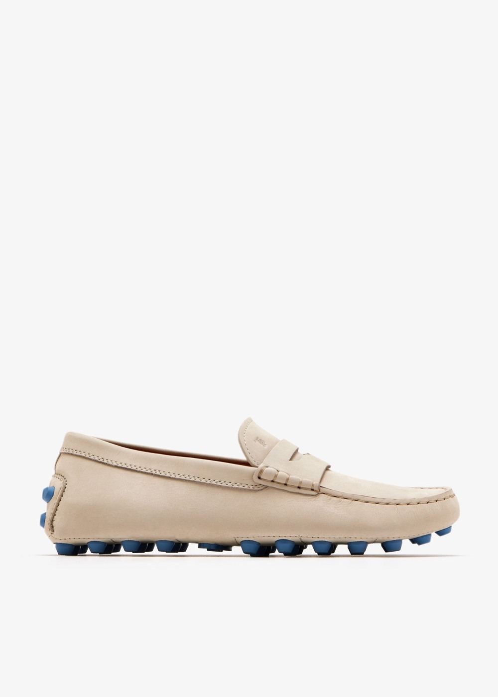 Tod's Gommino Bubble cream nubuck driving shoes