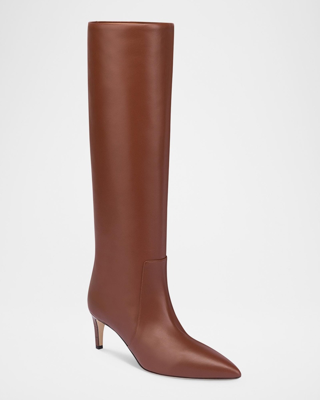 Paris Texas chocolate leather knee-high stiletto boots
