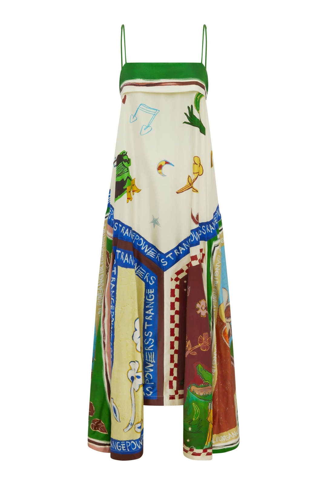ALÉMAIS Tangible Love Silk Midi Dress - Cabo resort outfits