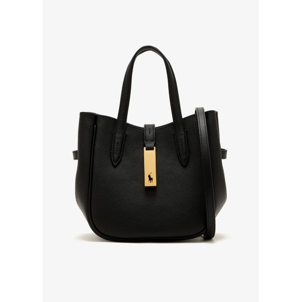 Rich-looking minimalist handbags: Polo Ralph Lauren Polo ID Small Tote Bag in Black Rich-looking minimalist handbags: Polo Ralph Lauren Polo ID Small Tote Bag in Black