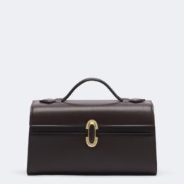 Savette Symmetry Pochette brown leather top-handle bag from the must-have bags edit