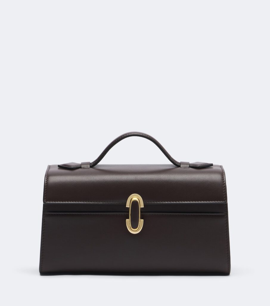Savette Symmetry Pochette brown leather top-handle bag from the must-have bags edit
