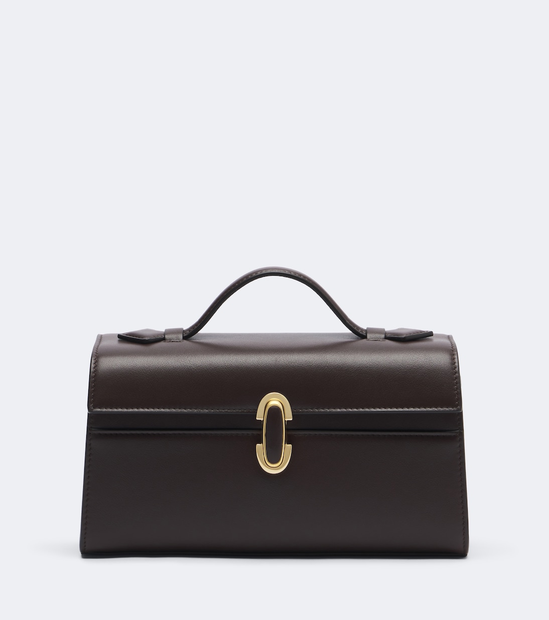 Symmetry Pochette Small leather top-handle bag in brown