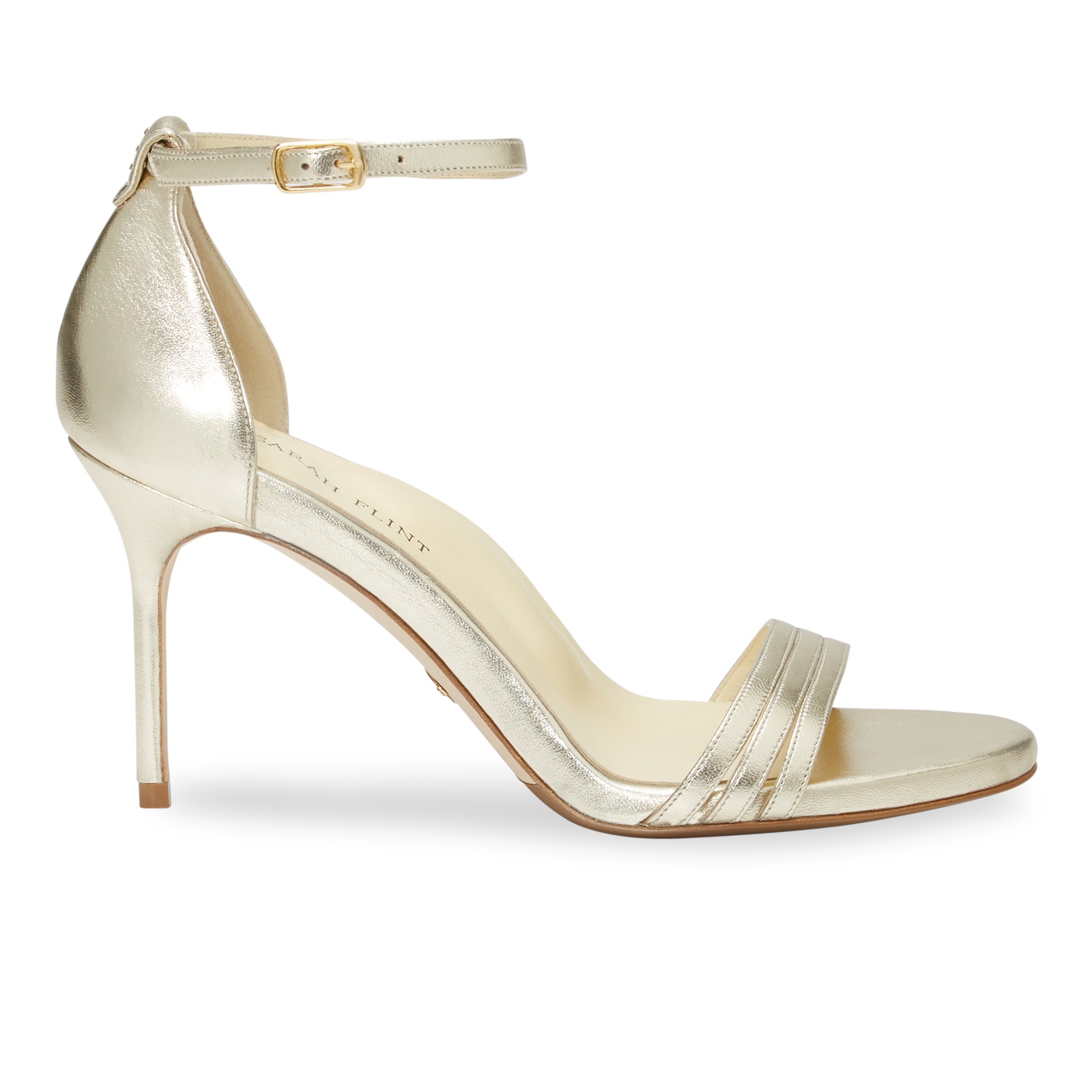 Sarah Flint Perfect Sandal 85 in Gold Nappa - Cabo resort outfits