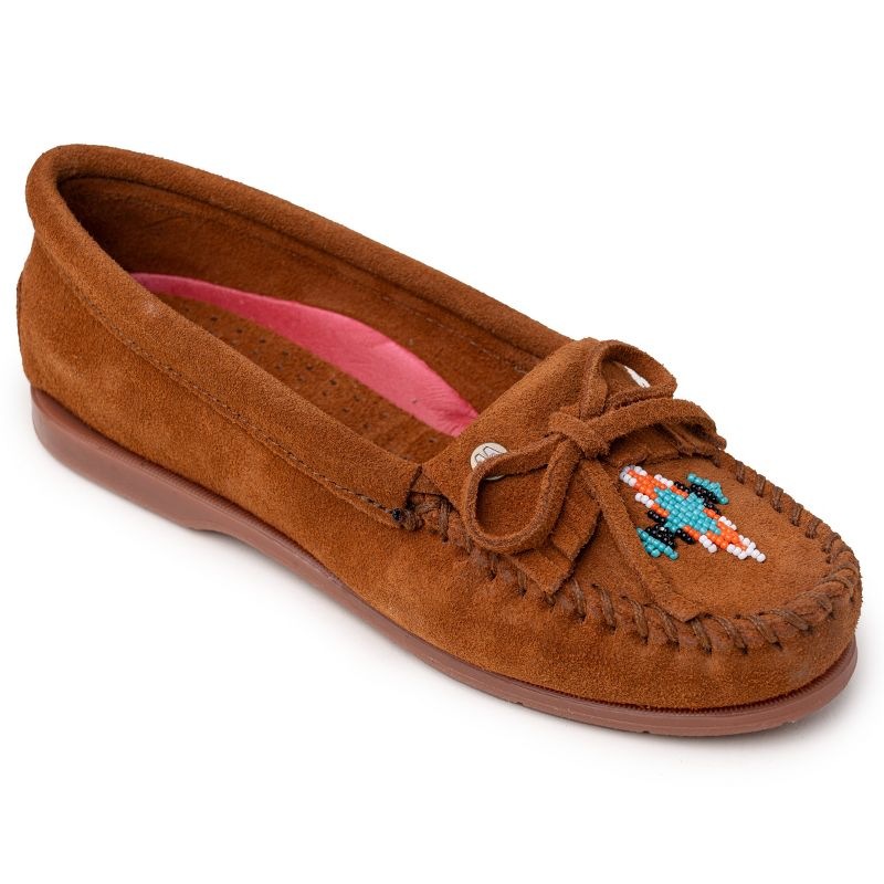 Nizhoni Suede Beaded Moccasins - moccasins and boat shoes Minnetonka Nizhoni Suede Beaded Moccasins - moccasins and boat shoes
