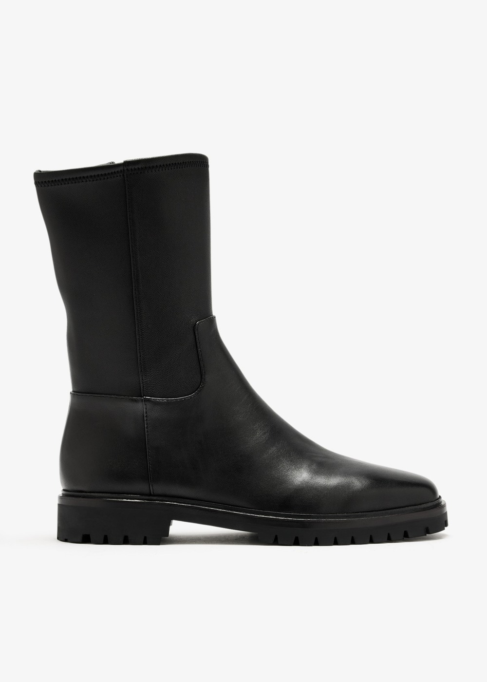 Loeffler Randall Danny black lug-sole boots