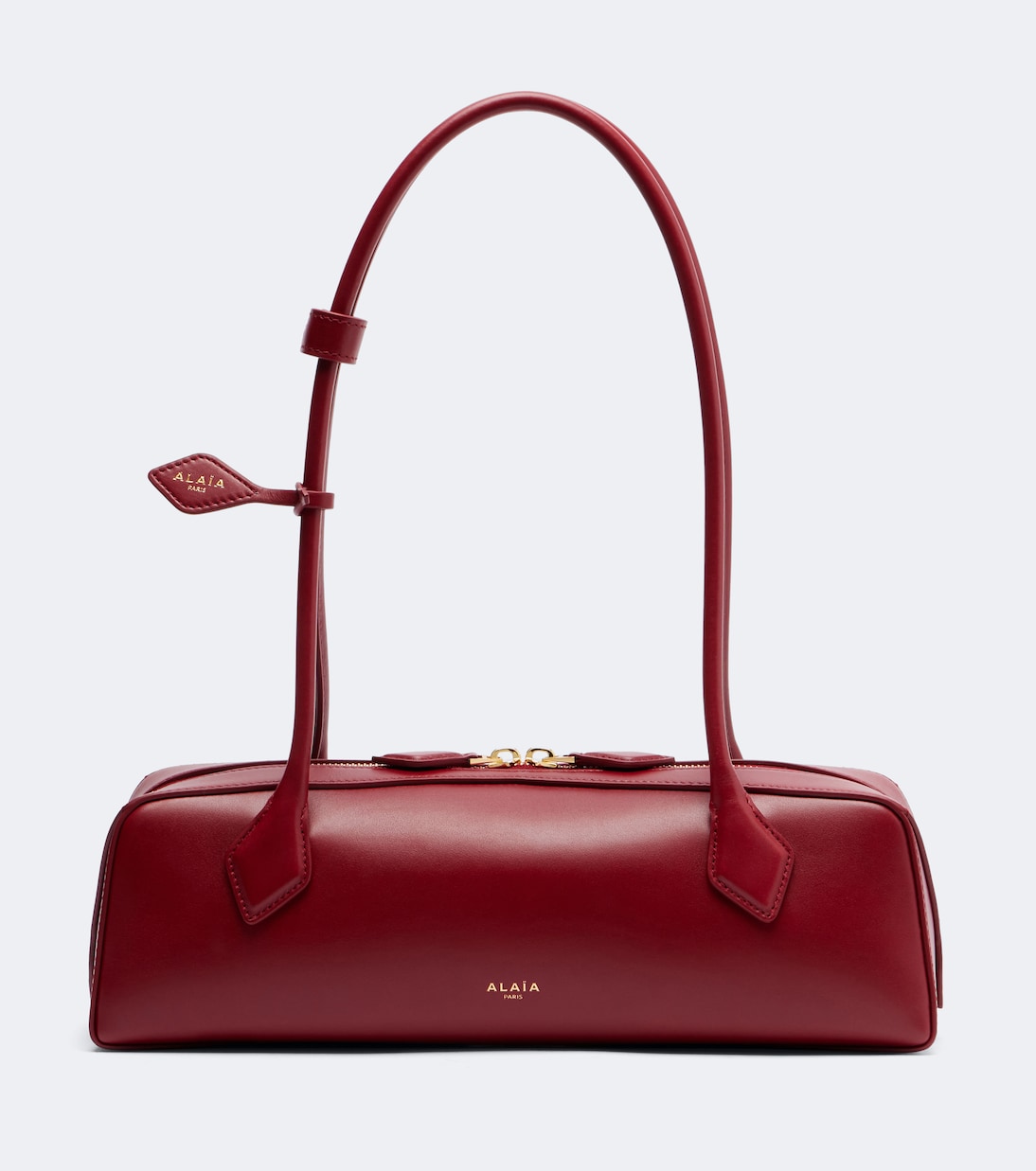 Le Teckel Medium leather shoulder bag in red