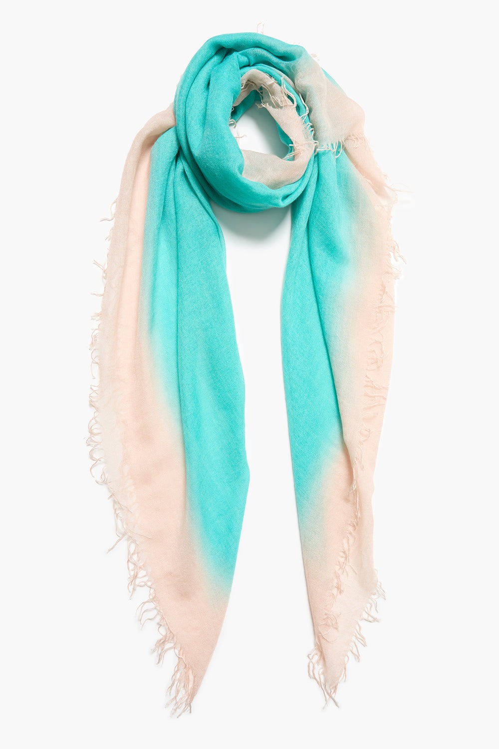 Chan Luu Turquoise Burnout Cashmere and Silk Scarf - Cabo resort outfits