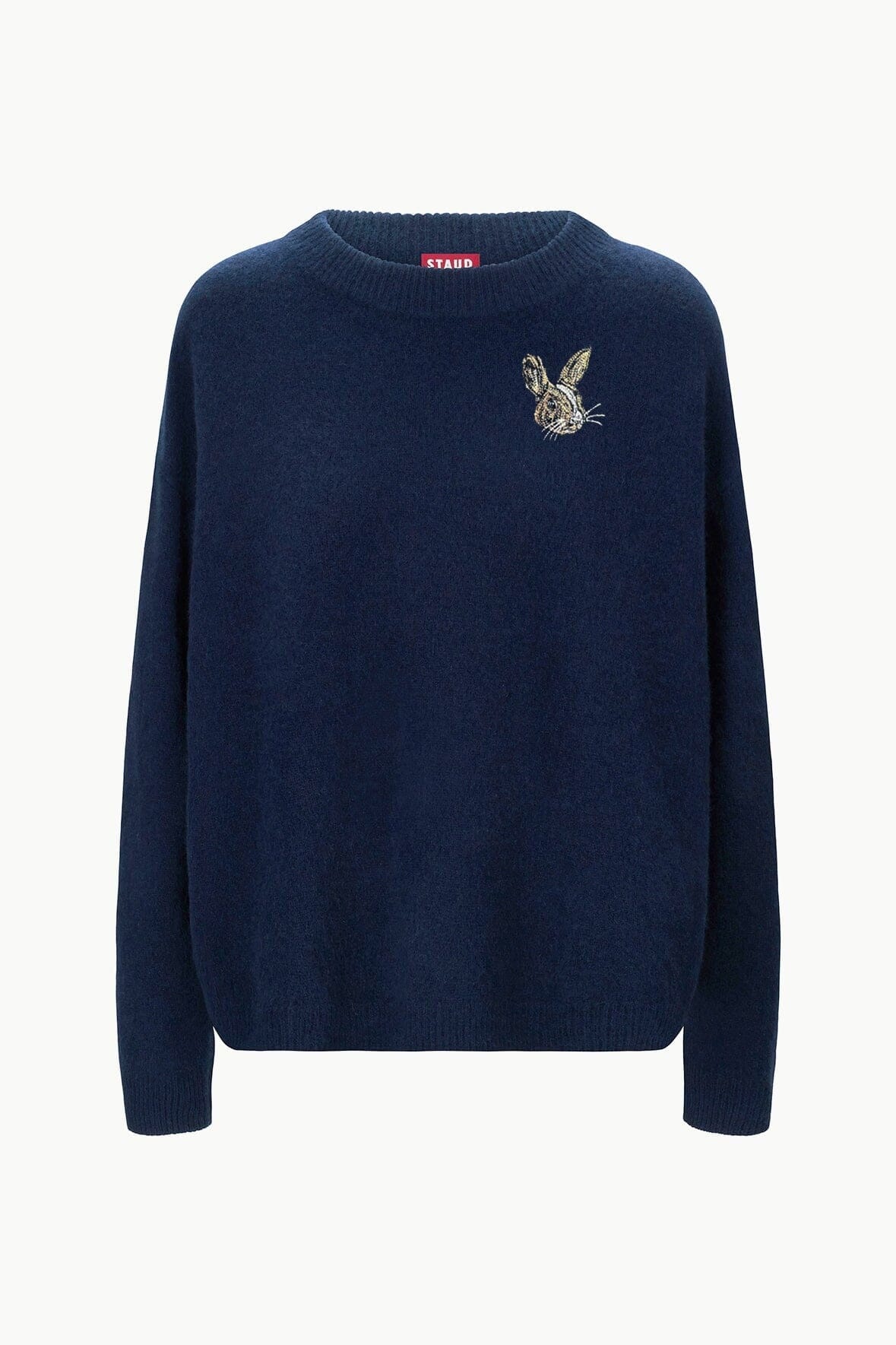 STAUD Custom Pet Serrano Cashmere Sweater - Navy - Gifts for Dog Lovers STAUD Custom Pet Serrano Cashmere Sweater - Navy - Gifts for Dog Lovers