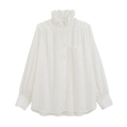 Balzac Paris Léonor Shirt in Natural White - white button-up shirts