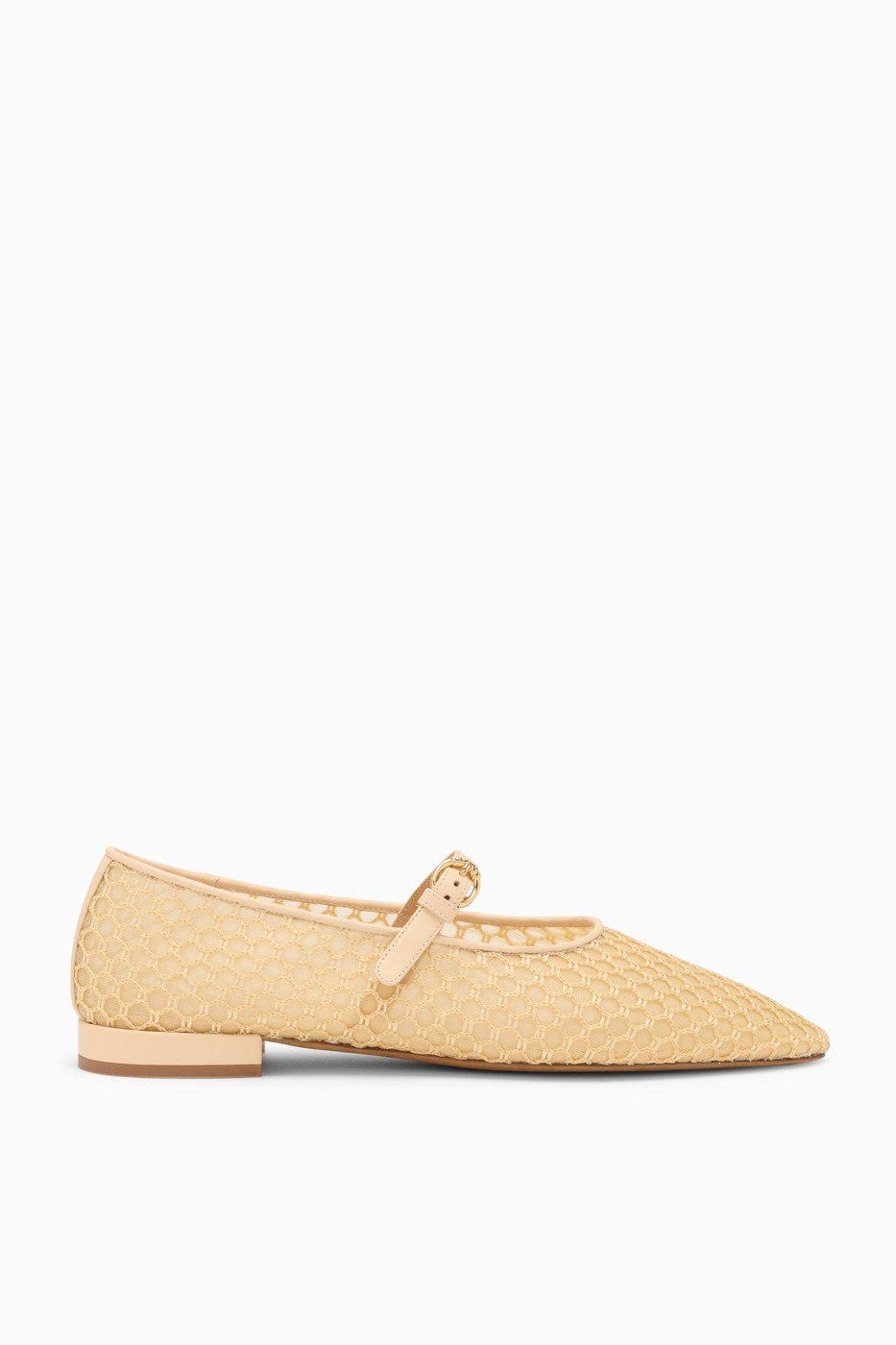 Ulla Johnson Isobel sand mesh Mary Jane flats